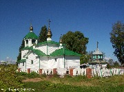 Республика Коми, Прилузский район, с. Спаспоруб, храмовый комплекс. Церкви Троицы Живоначальной и Царственных страстотерпцев.